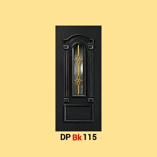 پانل دکوراتیو شیشه دار لمینیت مشکی مدل BK115