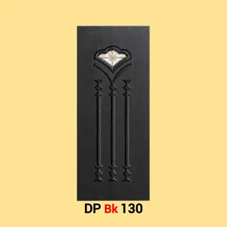 پانل دکوراتیو شیشه دار لمینیت مشکی مدل BK130
