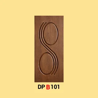 پانل دکوراتیو بدو شیشه لمینیت قهوه ای مدل B101